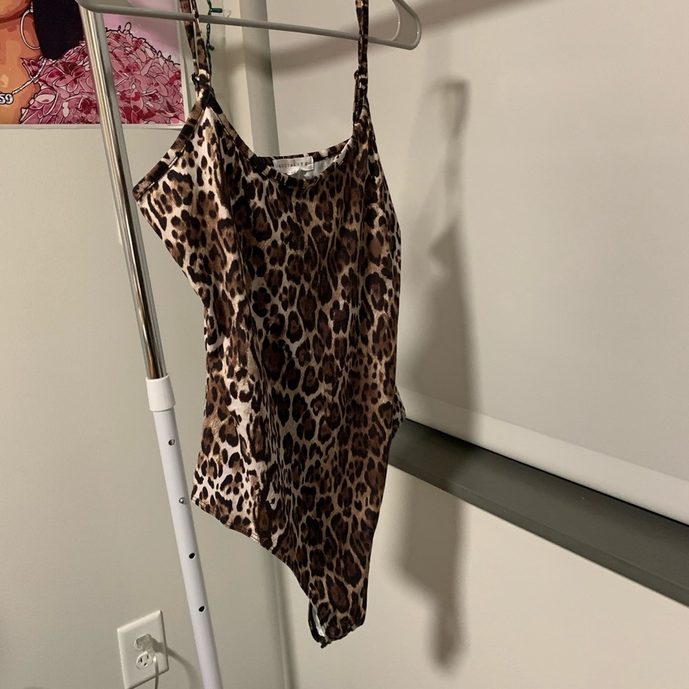 Cheetah print socialite bodysuit